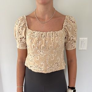 Eyelet Top